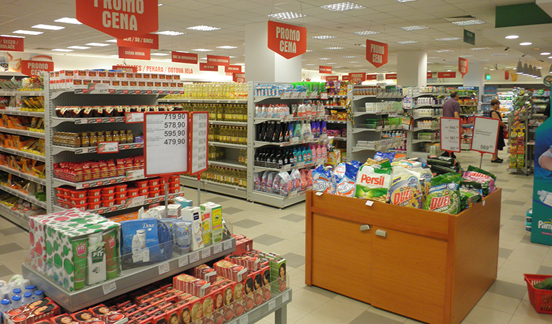 Jenis dan fungsi rak gondola toko, minimarket, supermarket dan hypermarket
